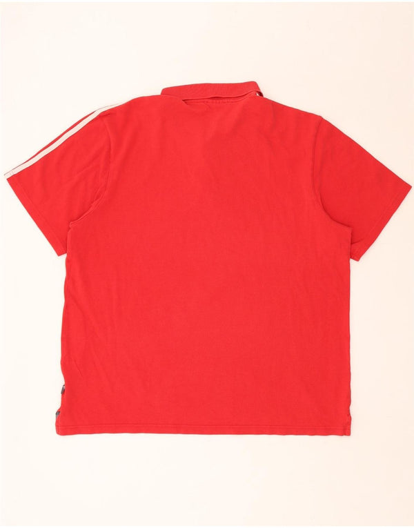 Polo ADIDAS Hombre 2XL Algodón Rojo