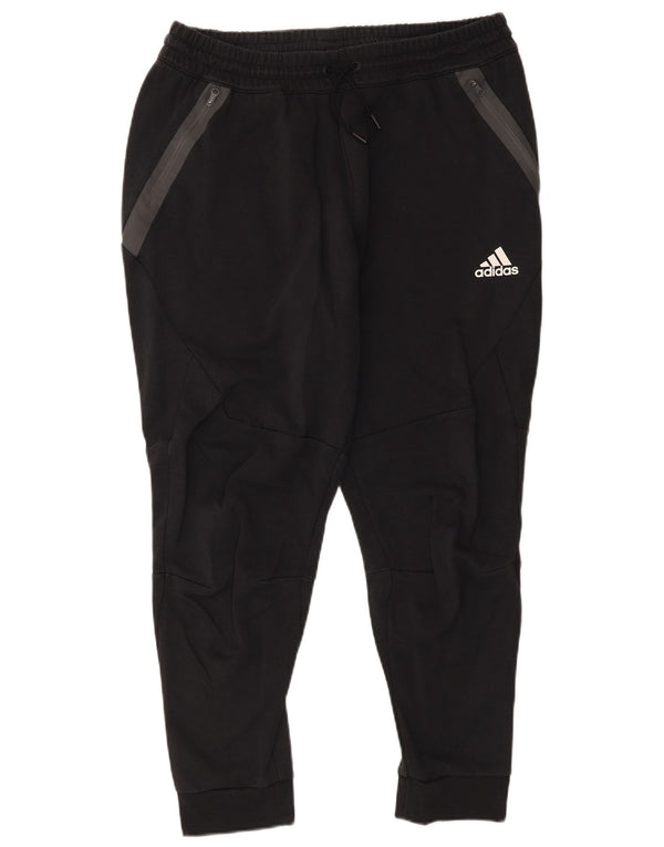 Adidas Hombre Pantalones De Chándal Joggers XL Negro Colorblock Algodón