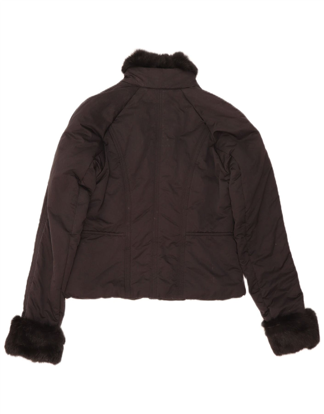Chaqueta Acolchada Mujer Trussardi Jeans IT 42 Medium Negro Poliéster