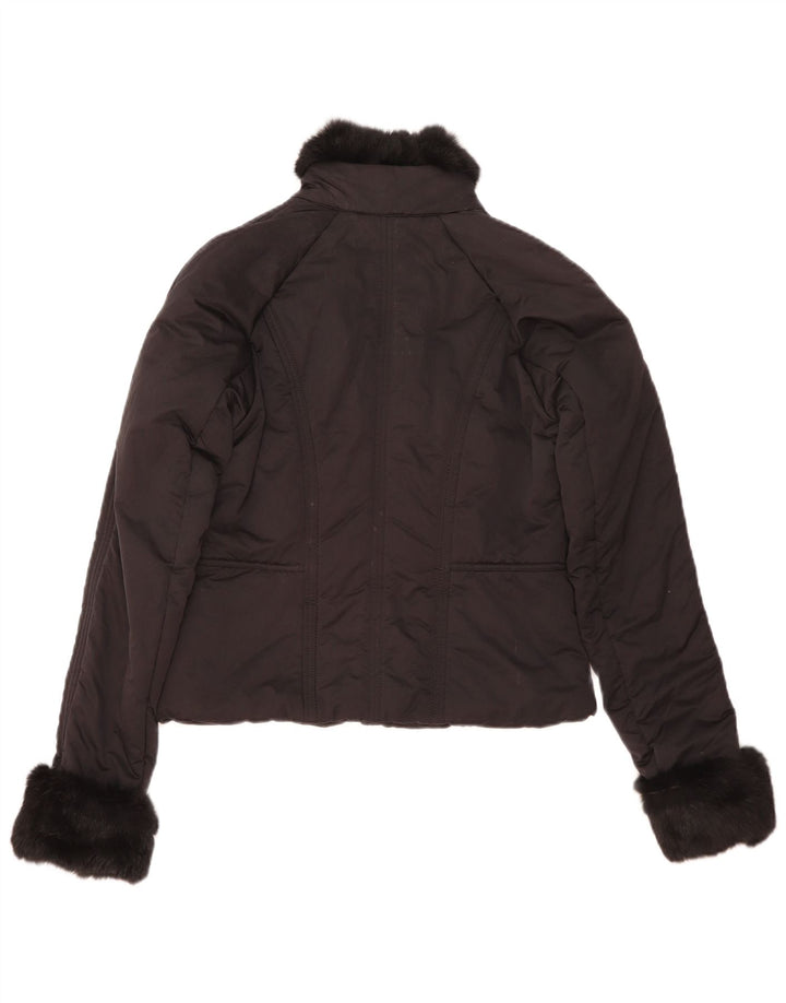 Chaqueta Acolchada Mujer Trussardi Jeans IT 42 Medium Negro Poliéster