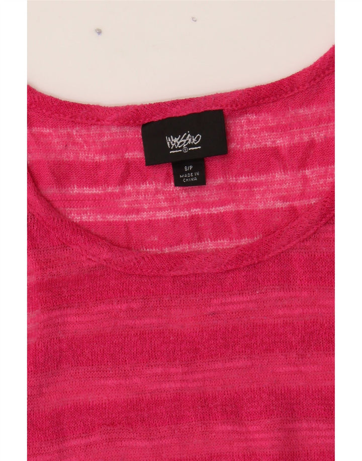 MOSSIMO Womens Vest Top UK 10 Small Pink Striped Polyester Vintage Mossimo and Second-Hand Mossimo from Messina Hembry 