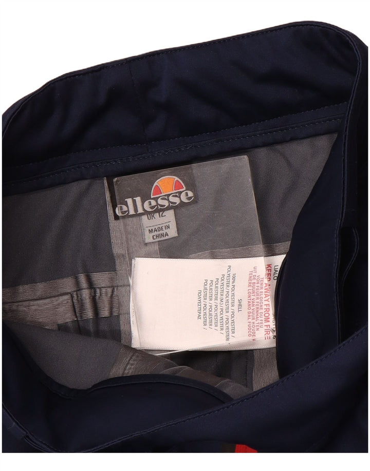 Ellesse Pantalones cortavientos para mujer UK 40 Mediano Azul marino Poliéster