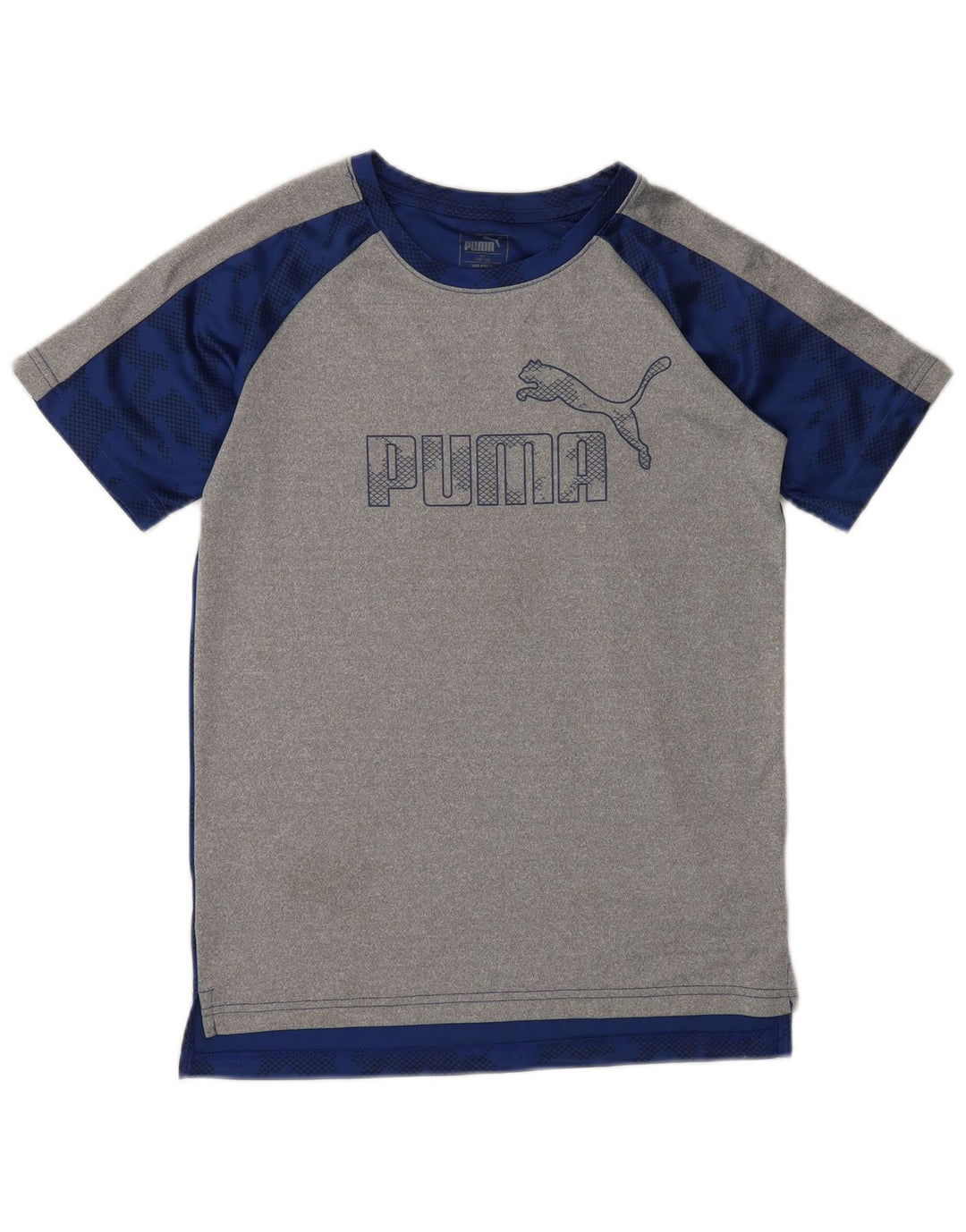 PUMA Camiseta gráfica para niño 14-15 años Grande Gris Colorblock Poliéster