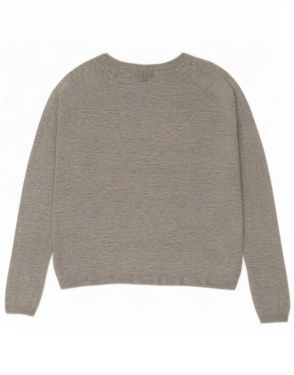 Topshop Jersey extragrande con cuello barco para mujer UK 6 XS Gris Colorblock