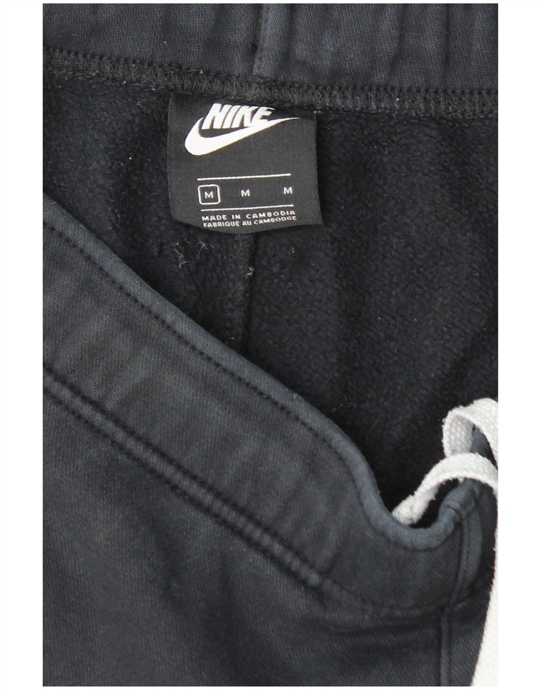 NIKE Hombre Pantalones de chándal Joggers Medium Black Colourblock Cotton