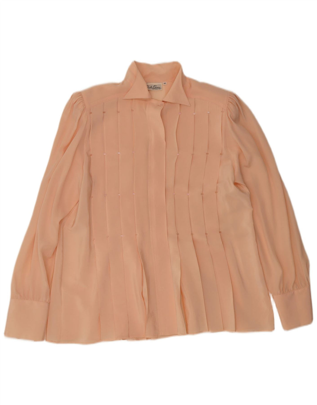 Carla Carini Blusa Camisera Mujer IT 44 Seda Rosa Mediana