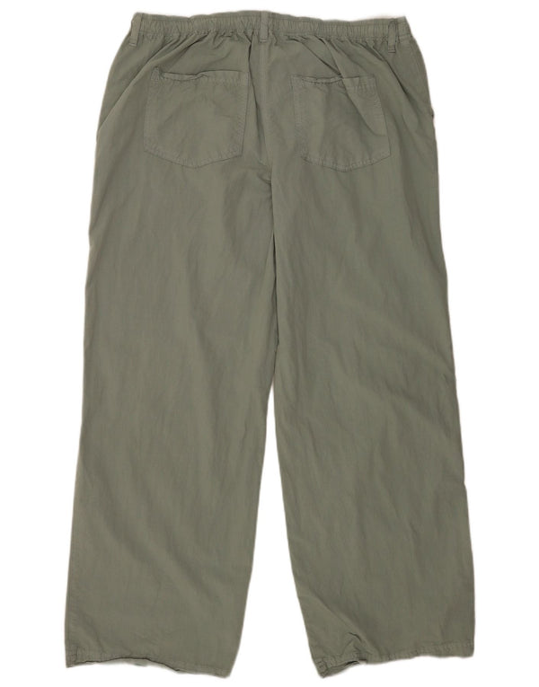 Topshop Pantalones informales de ajuste relajado para mujer UK 12 Medium W34 L29 Algodón gris