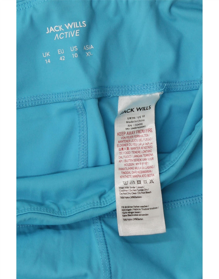 JACK WILLS Leggings para mujer UK 44 Poliéster a rayas azules grandes