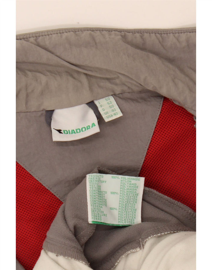 DIADORA Chaqueta de chándal para hombre ES 40 Poliéster color block gris medio