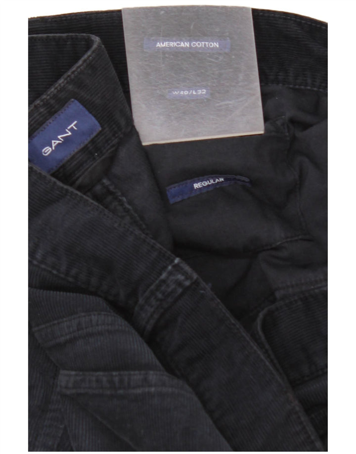 GANT Pantalón regular de pana para hombre W40 L32 Algodón azul marino