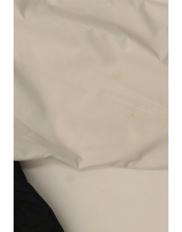 Nike Chaqueta impermeable con capucha para hombre, talla 36, color blanco pequeño