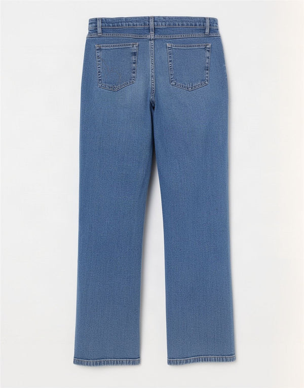 Marks & Spencer Jeans Per Una Bootcut para Mujer UK 12 Medium W30 L29 Azul