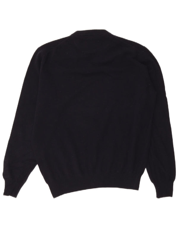 Armata Di Mare Suéter con Cuello en V para Hombre Grande Lana Azul Marino
