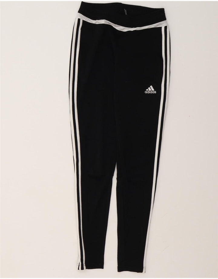 ADIDAS Mujer Climacool Leggings UK 4/6 XS Negro Poliéster