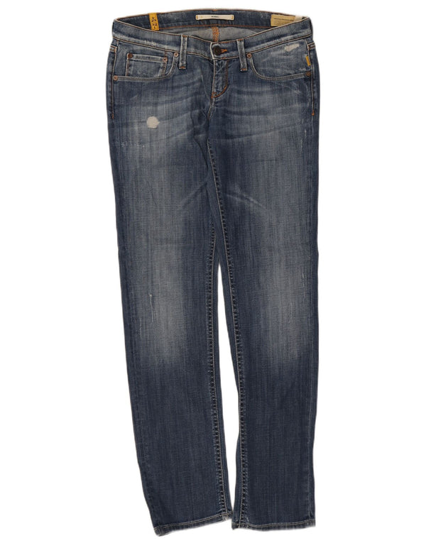 Meltin' Pot Womens Mendel Slim Jeans W29 L32 Blue Cotton