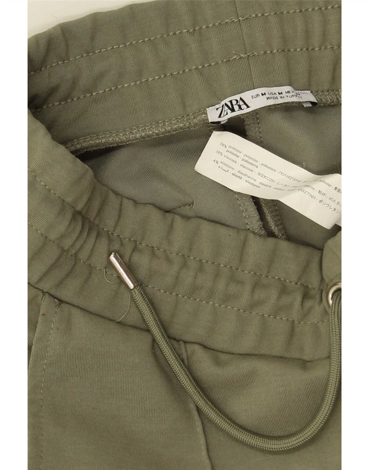 Zara Hombre Shorts Sport Poliéster Verde Medio