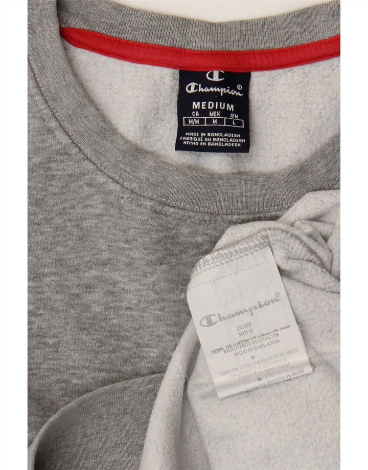 Champion Sudadera Jumper Gris Medio De Algodón Moteado