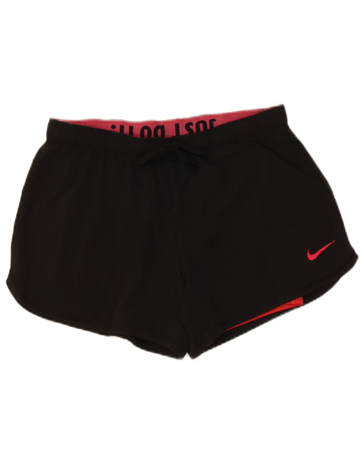 NIKE Mujer Dri Fit Skort UK 10 Small Poliéster Negro