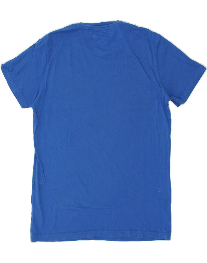 TOMMY HILFIGER Camiseta gráfica para hombre Top Azul medio Algodón