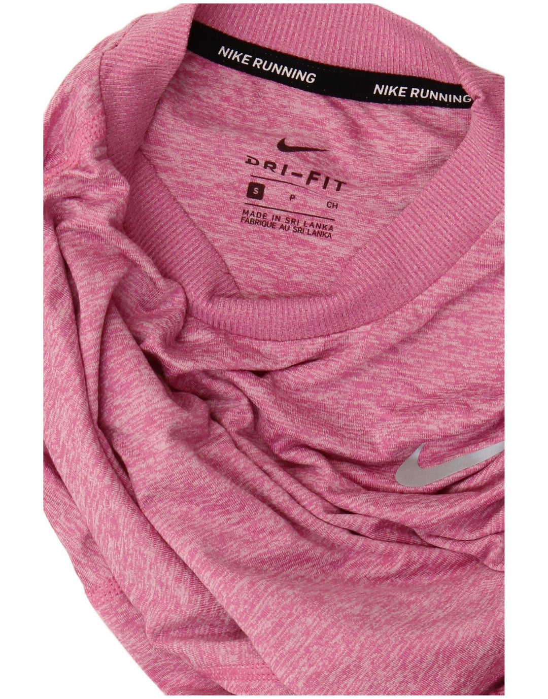 NIKE Hombre Dri Fit Top Manga Larga Pequeño Rosa Moteado