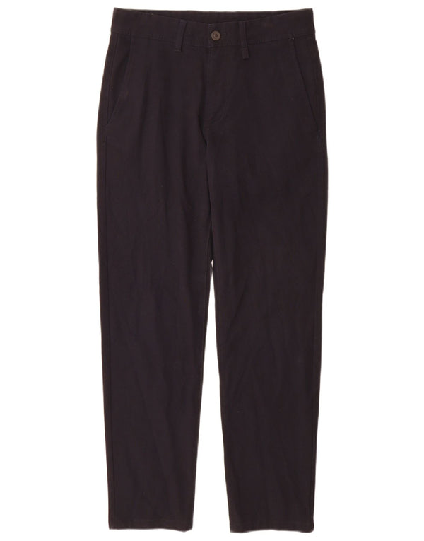 Zara Pantalón chino cónico para hombre EU 36 XS W29 L29 Azul marino Poliéster