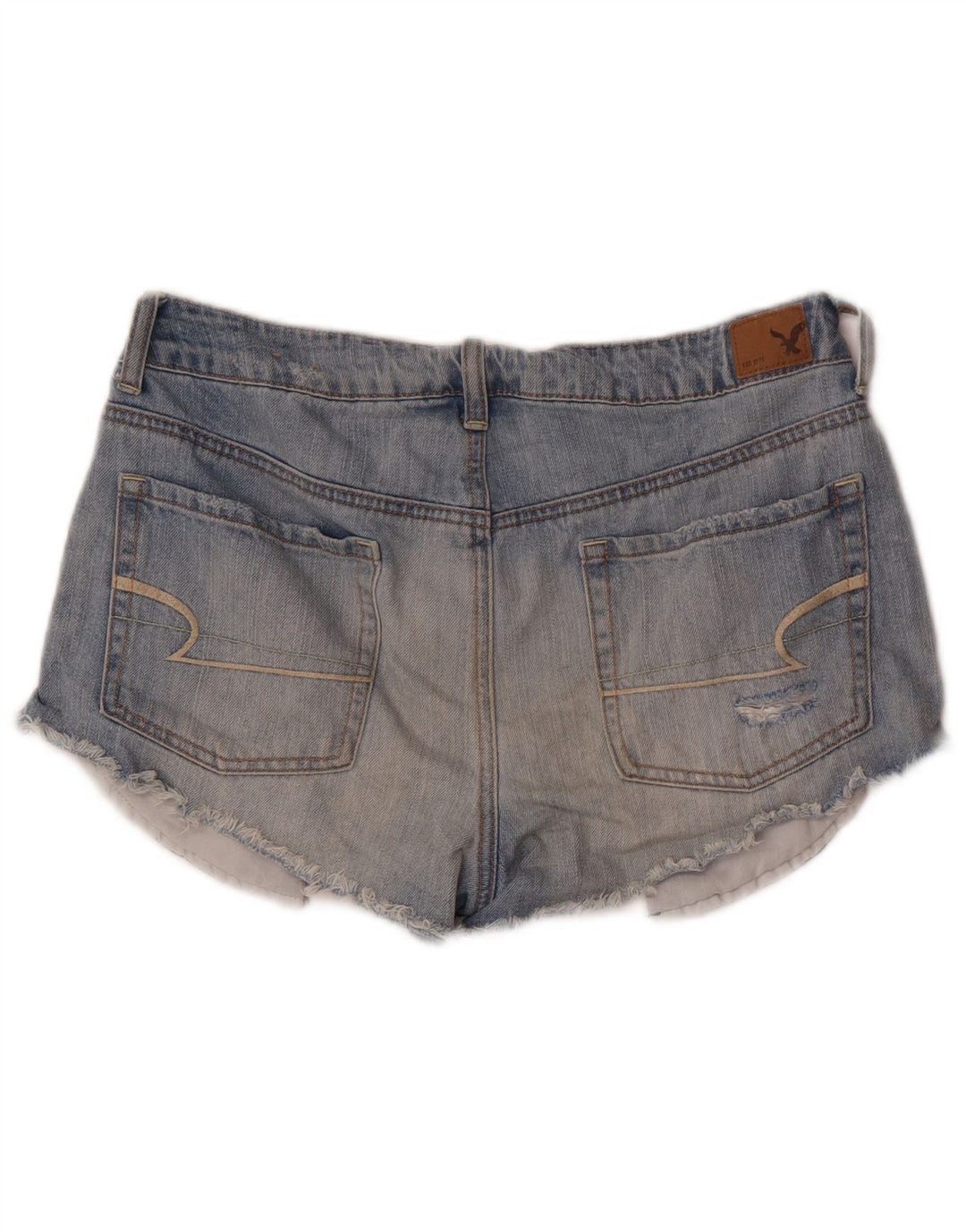 American Eagle Pantalones cortos de mezclilla desgastados para mujer US 8 Medium W30 Azul