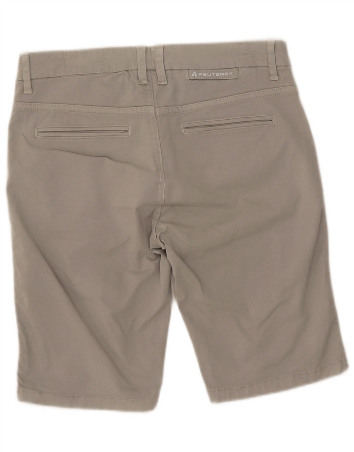 PEUTEREY Pantalones cortos chinos para hombre IT 48 Medium W32 Algodón gris