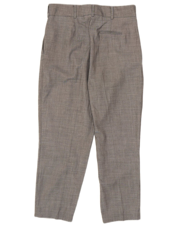 Marks & Spencer Pantalones Cortos de Cintura Alta para Mujer UK 8 Small W30 L25 Gris