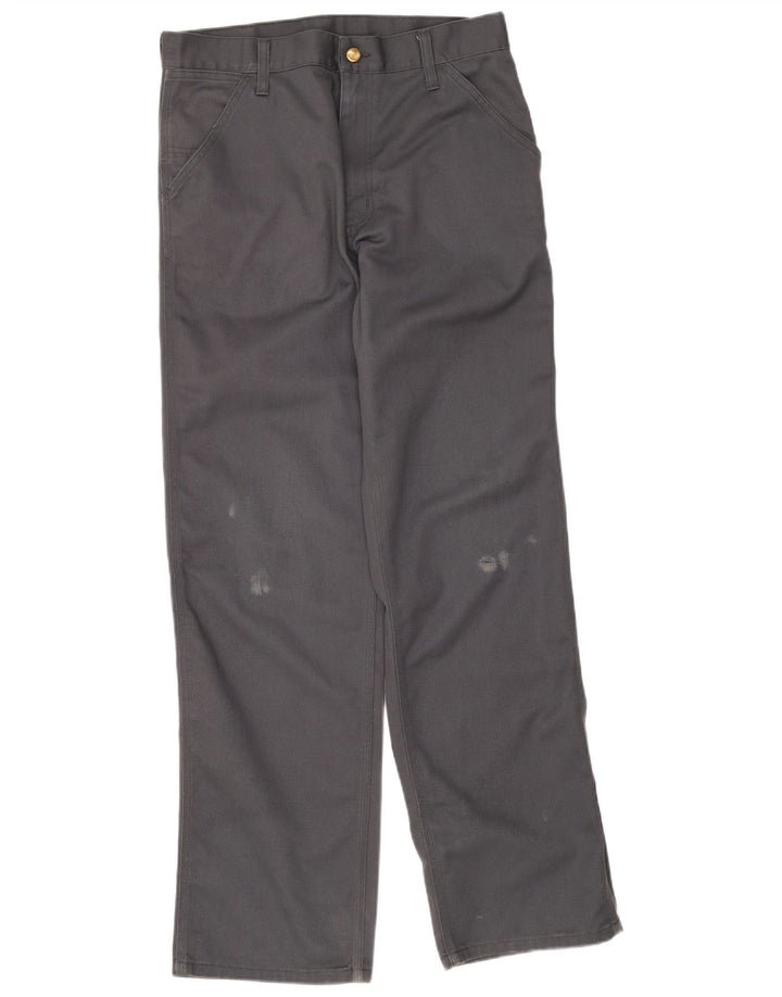 Carhartt Pantalón chino recto para hombre W30 L34 Poliéster gris