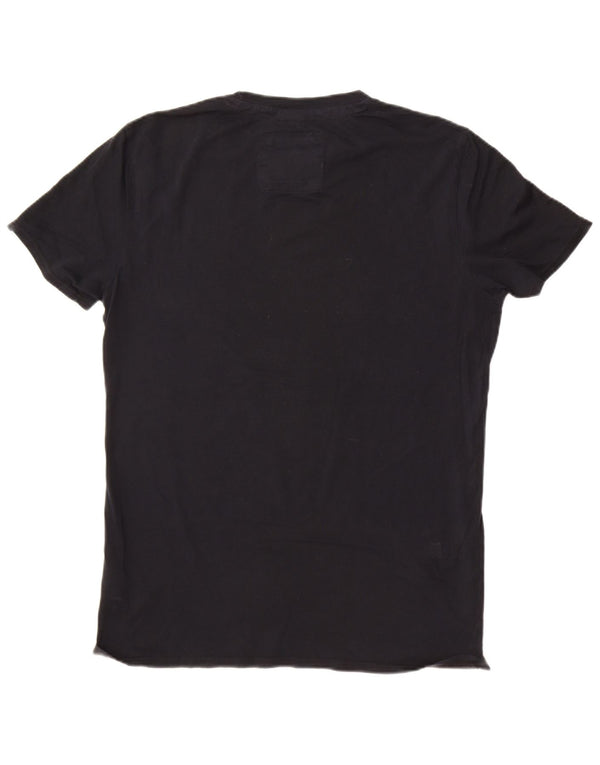 Puma Camiseta gráfica para hombre Top Medium Black Cotton