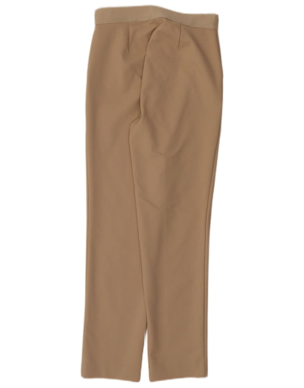 Marks & Spencer Pantalones casuales cónicos para mujer UK 8 Small W28 L27 Beige