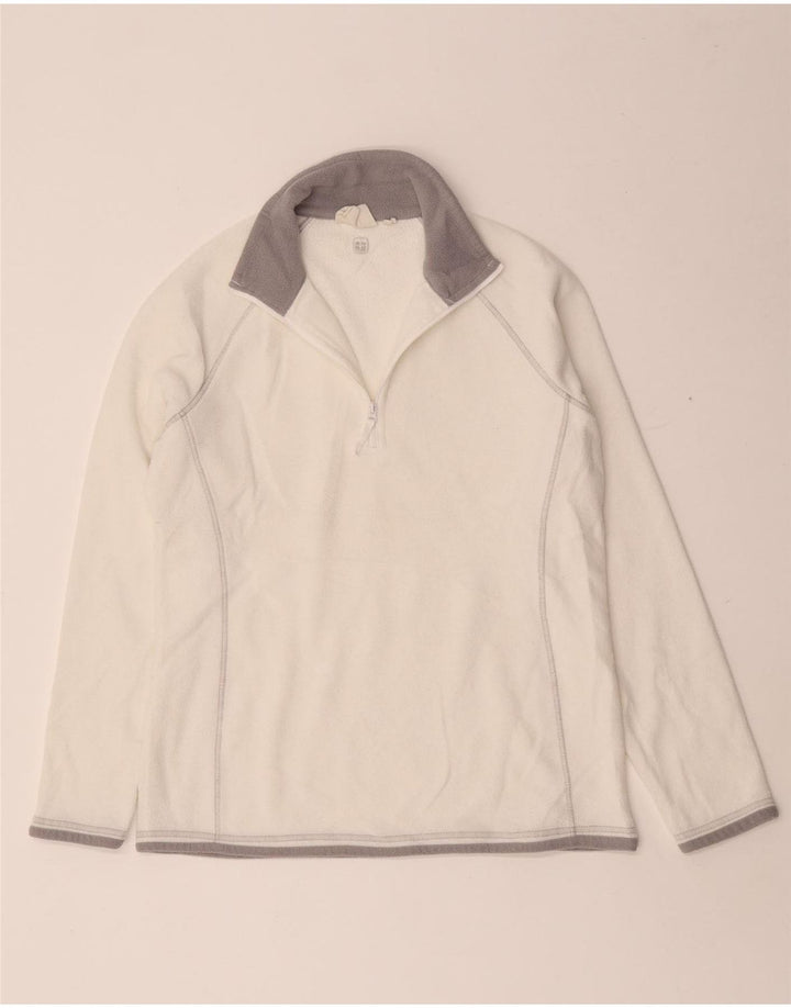 Jersey de forro polar con cremallera y cuello para mujer de Mountain Warehouse UK 40 Medium White