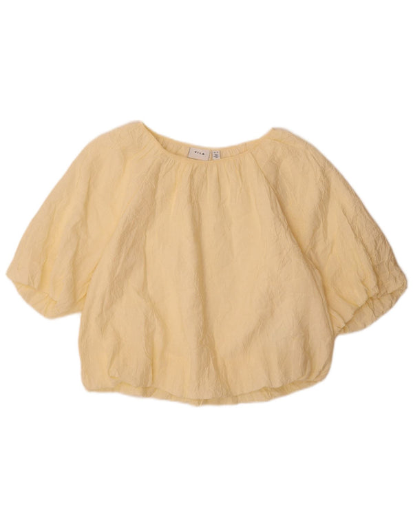 Vila Blusa extragrande para mujer Top EU 38 Viscosa amarilla mediana