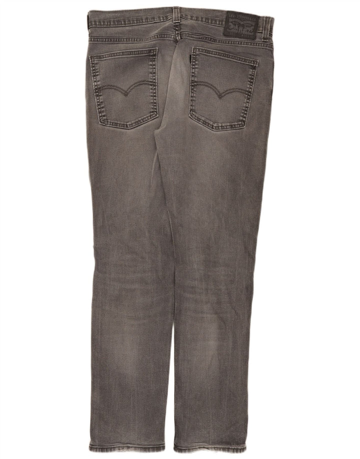 Levi's Hombre 511 Slim Jeans W36 L32 Algodón Gris