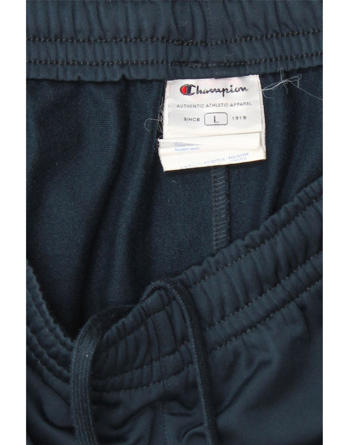 Champion Pantalón De Chándal Para Hombre Grande Azul Marino Poliéster
