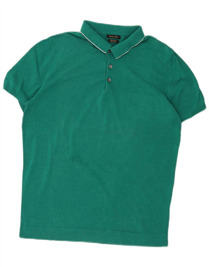 Polo Massimo Dutti Hombre Verde Grande