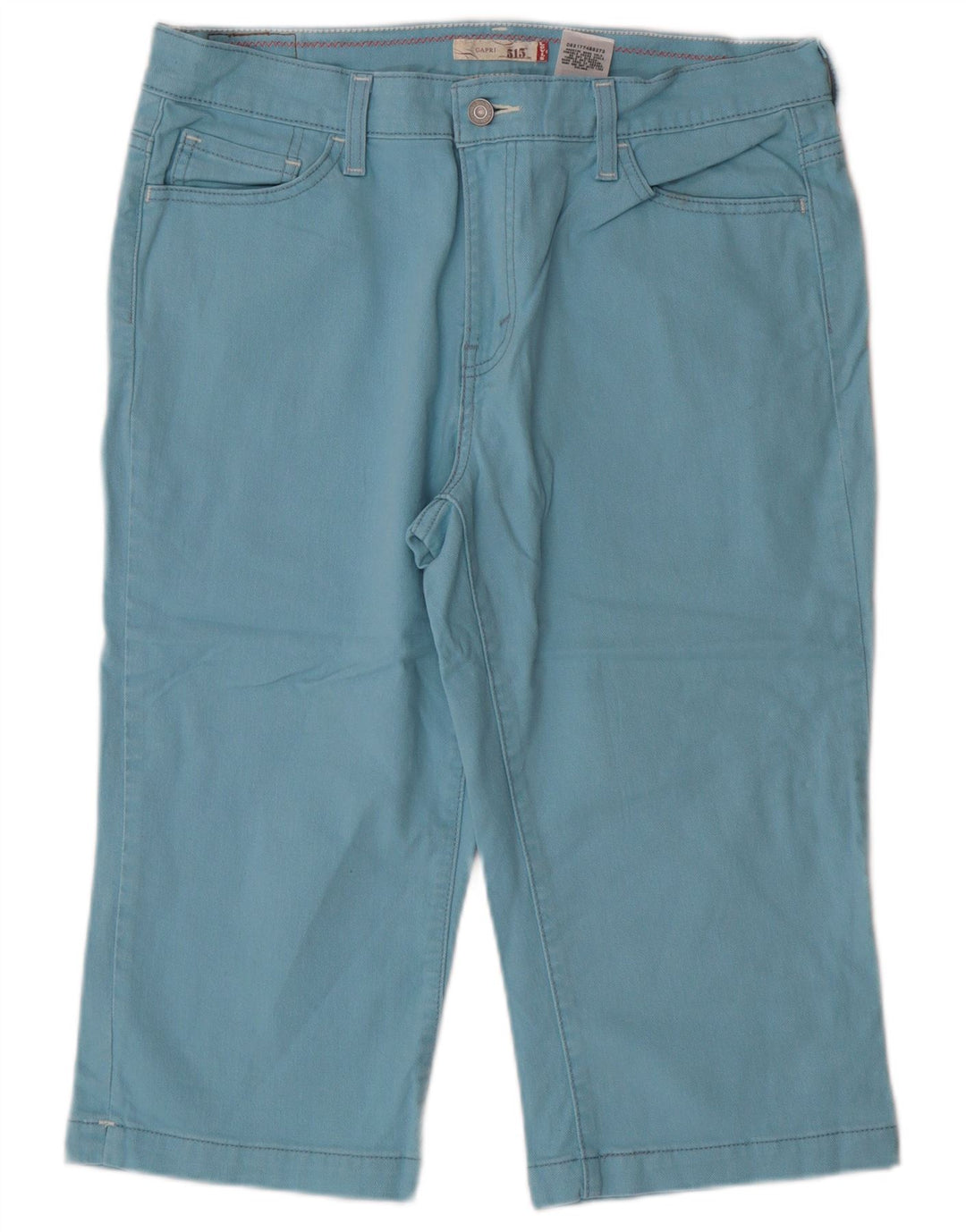 Levi's 515 Capri Jeans para mujer US 12 grande W34 azul algodón clásico