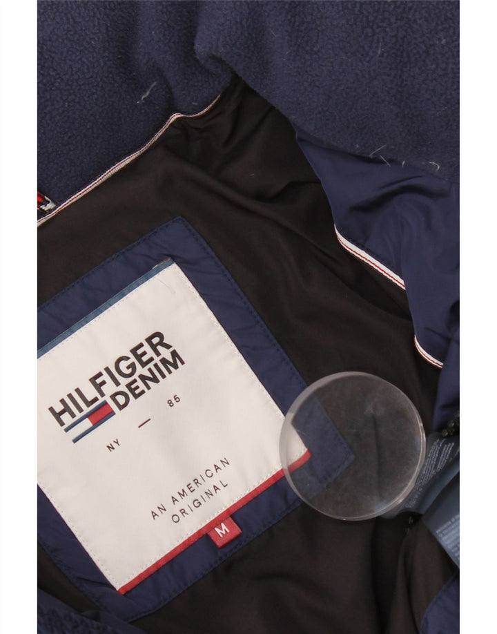 Tommy Hilfiger Chaqueta acolchada para hombre UK 38 Medium Azul marino Nylon