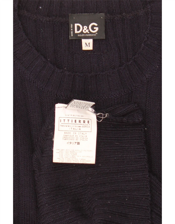 Dolce & Gabbana Jersey Ittierre con cuello redondo para hombre Azul marino mediano