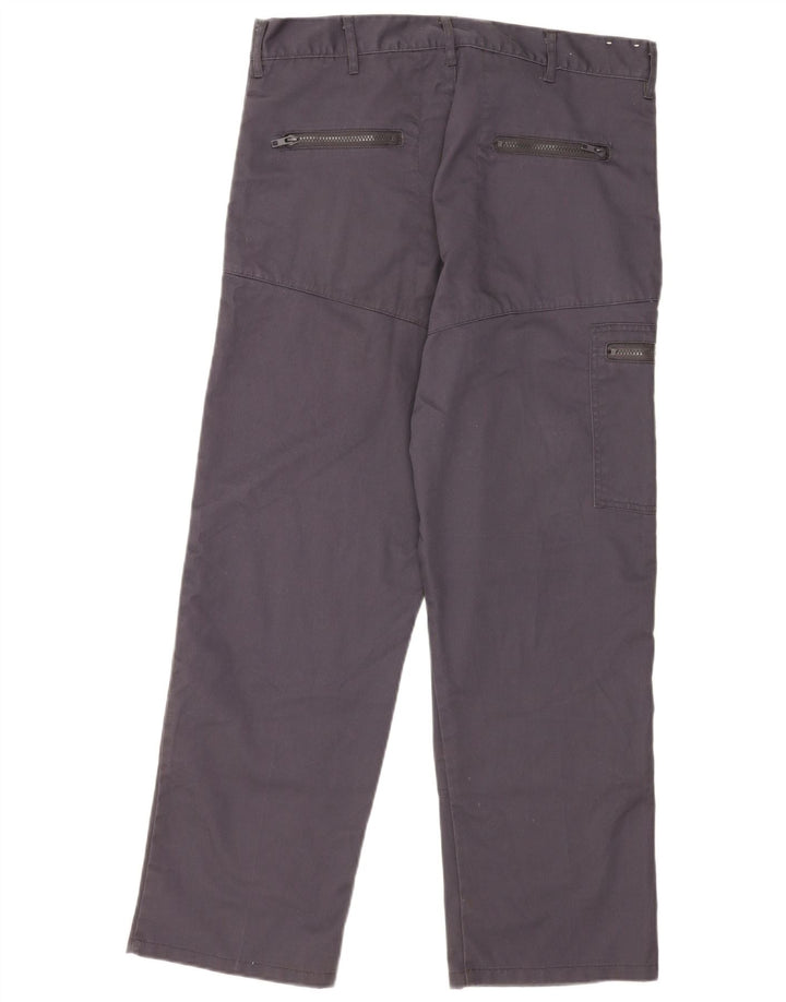 Dickies Pantalones cargo rectos para hombre W34 L29 Poliéster azul marino