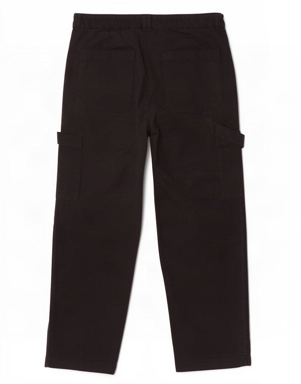 Marks & Spencer Pantalones Casuales Rectos para Mujer UK 10 Small W30 L28 Negro