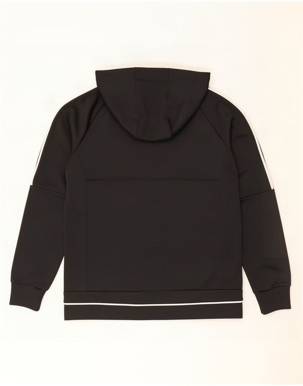 Adidas Boys Juventus Zip Sudadera con capucha 13-14 años Negro Poliéster