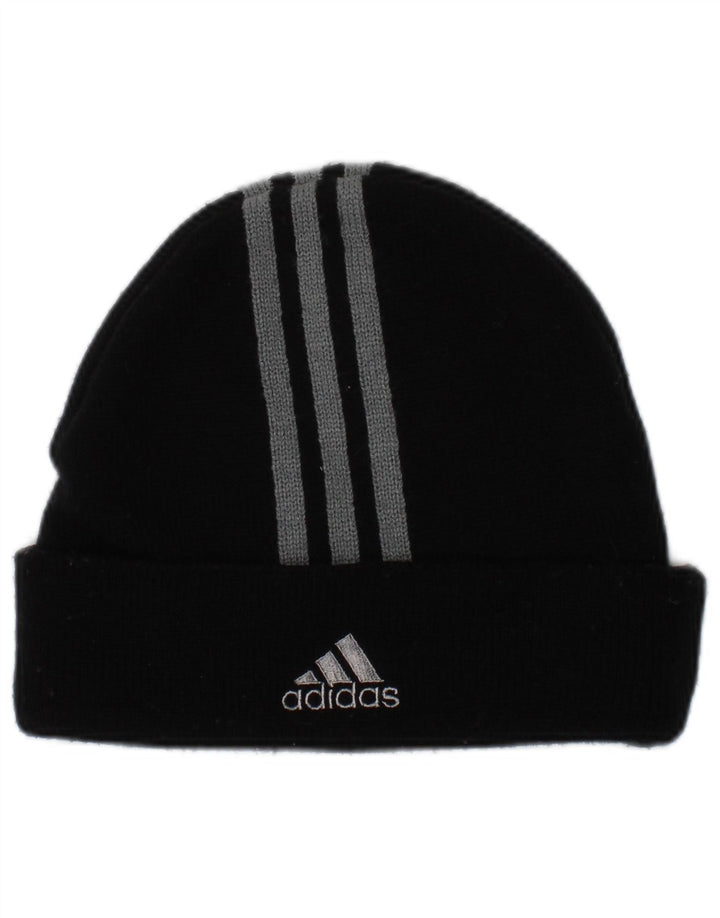 Adidas Gorro de punto para hombre Talla única Poliéster a rayas negras