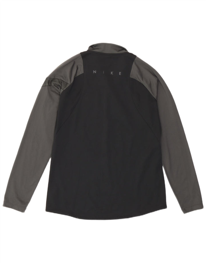 Nike - Camiseta de chándal tipo jersey para hombre, poliéster color block, color negro mediano