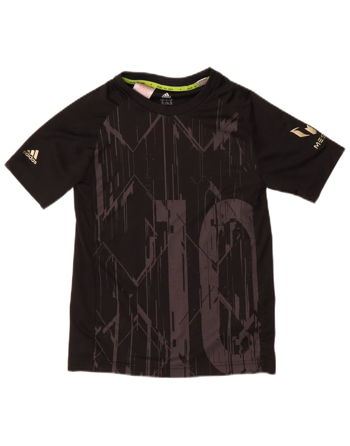 Adidas Chicos MESSI Graphic Camiseta Top 9-10 Años Negro Poliéster