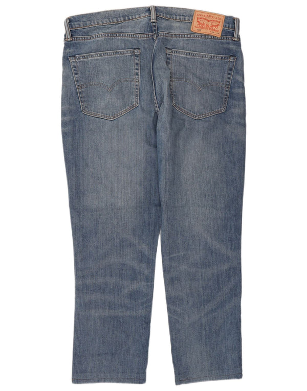 Levi's Hombre 511 Tapered Slim Jeans W36 L28 Algodón Azul