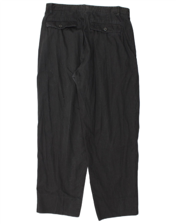 POP 84 Pantalón chino con pinzas para mujer Medium W30 L27 Black