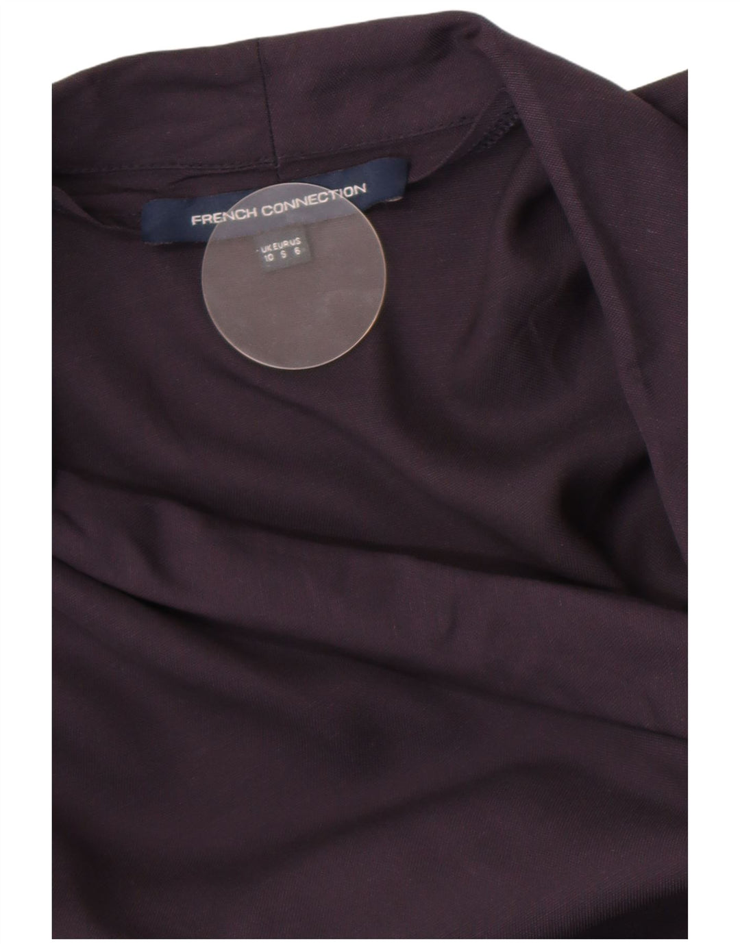 Vestido cruzado para mujer de French Connection UK 40 Small Púrpura