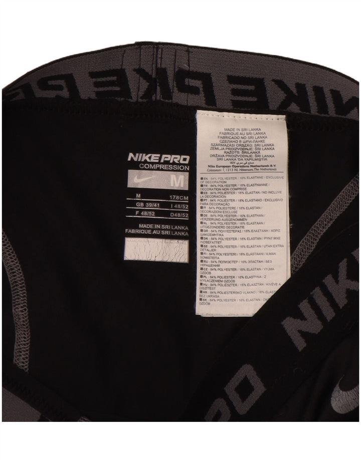 Nike Leggings gráficos para hombre UK 39/41 Mediano Negro Poliéster