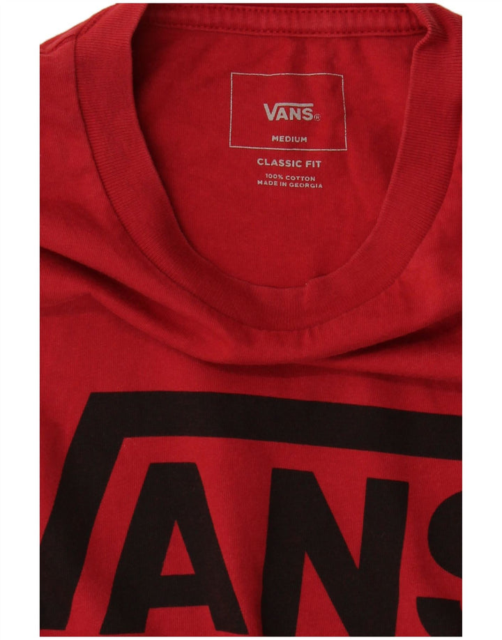 Camiseta Vans Classic Fit para hombre Top Medium Red Cotton